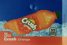 Large Crush Orange Bottle Drink Flavor Labels | Crush Orange Bottle ...